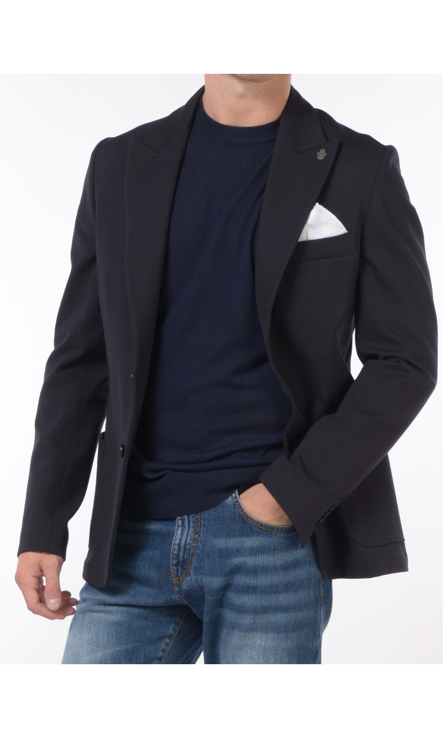 giacca da uomo Daniele Alessandrini in jersey punta lancia