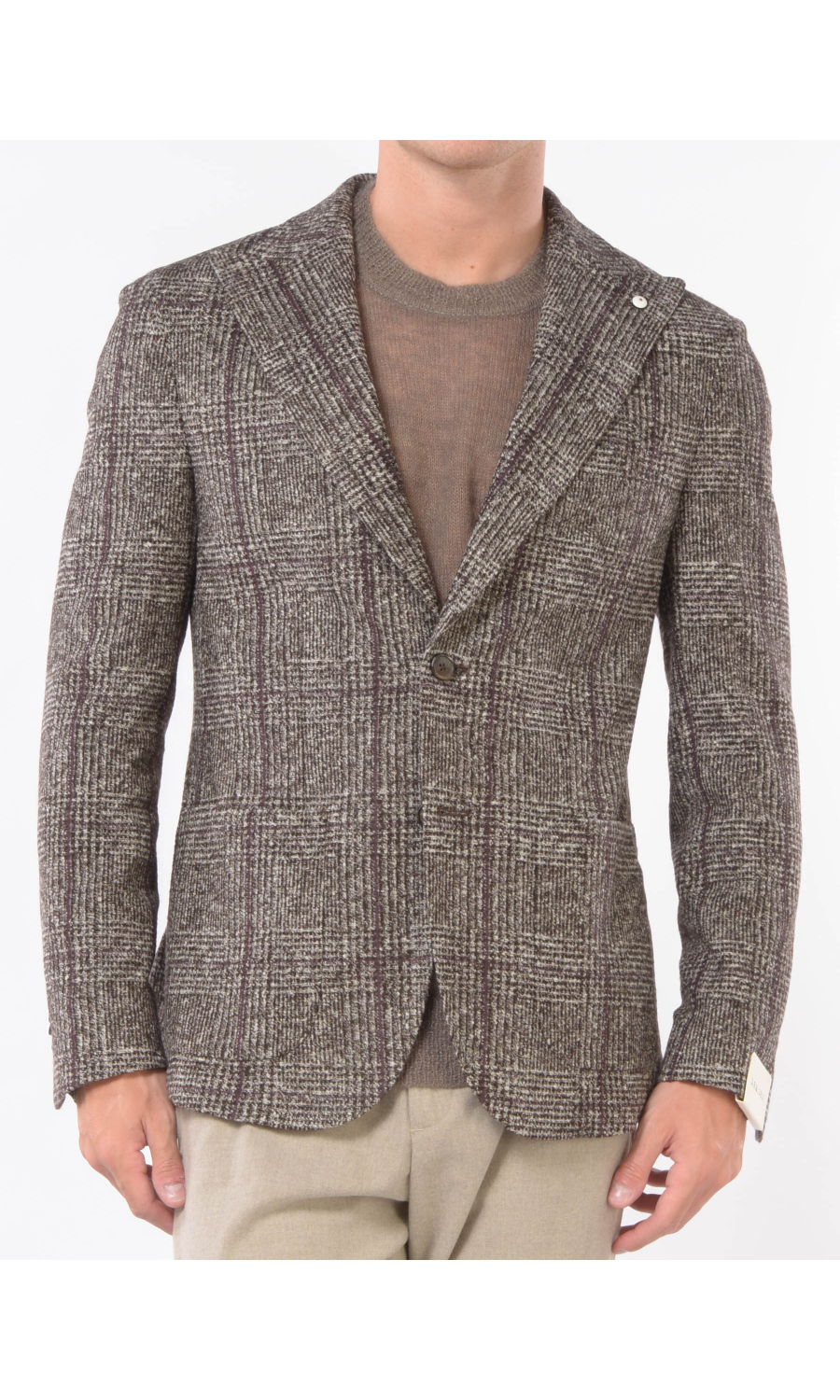 giacca da uomo L.B.M.1911 a quadri punta lancia