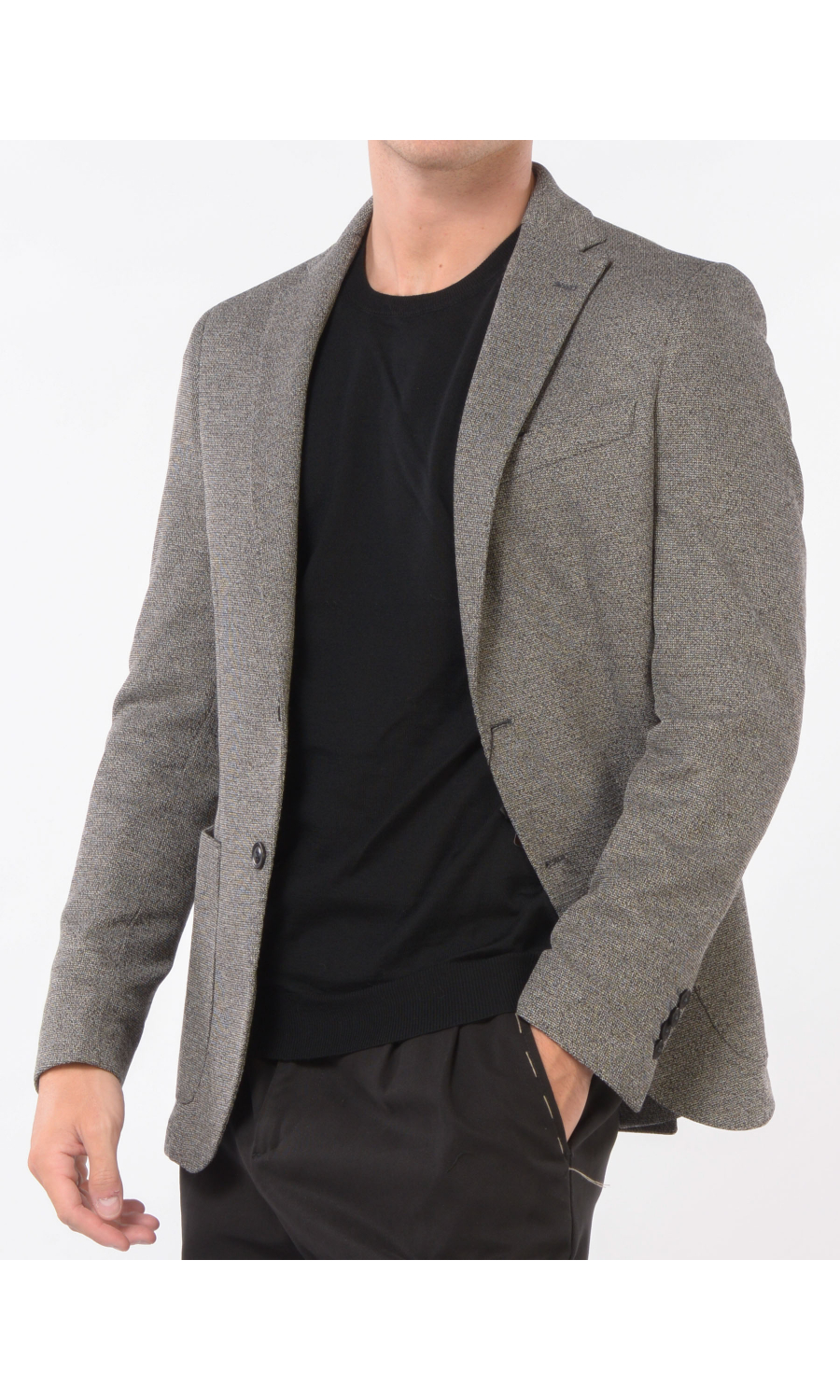 giacca da uomo Roncastyle due bottoni micro operata