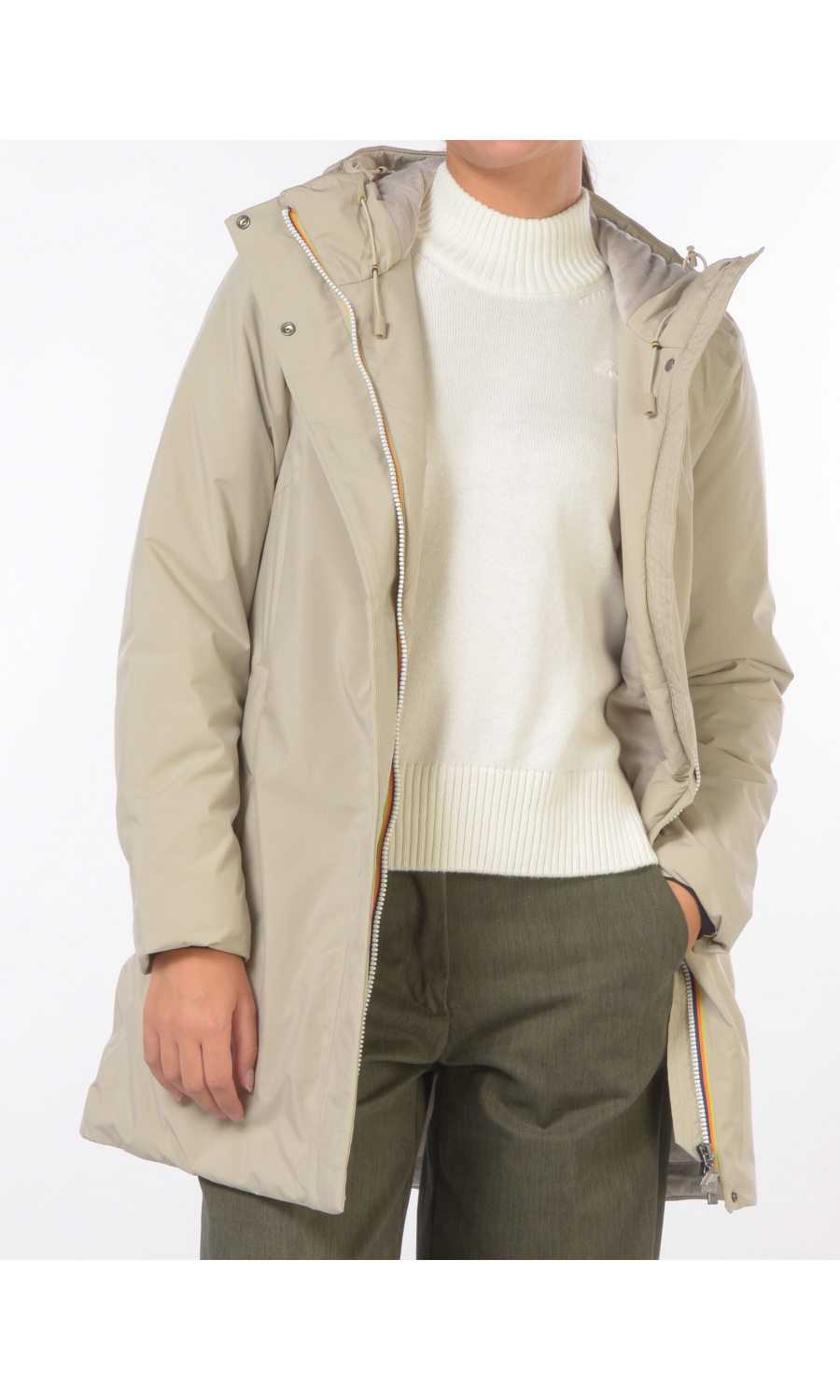 giaccone da donna K Way sophie soft touch marmotta