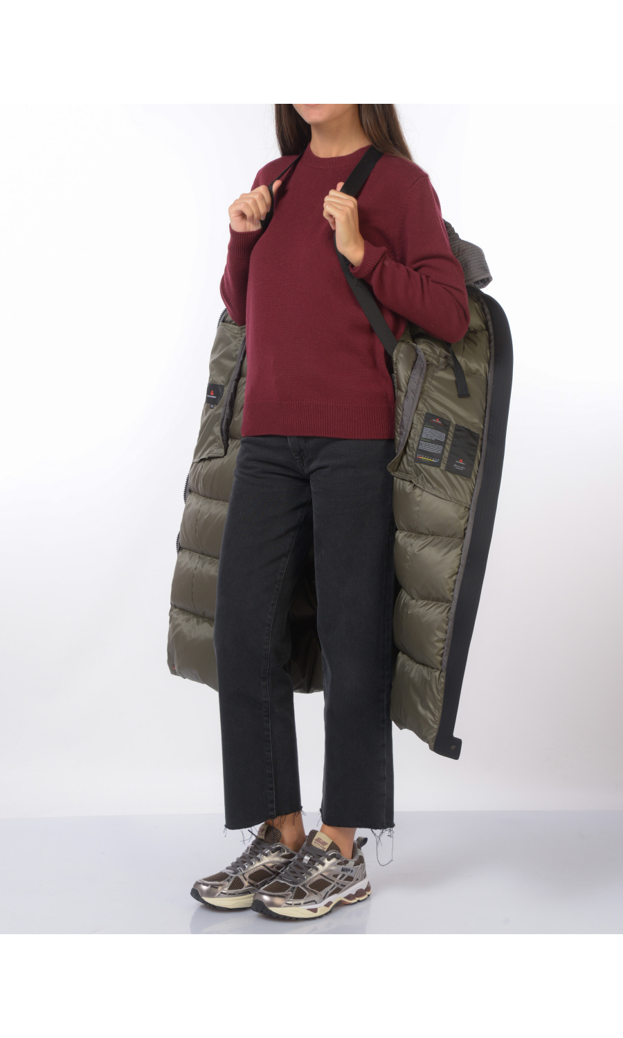 giaccone da donna Peuterey imbottito con logo