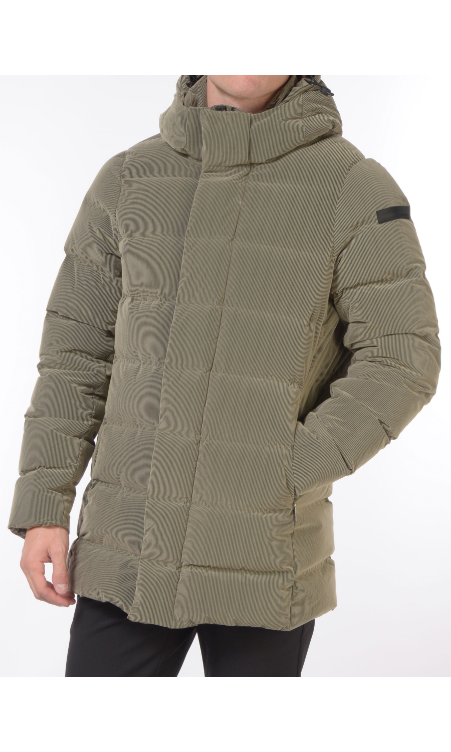 giaccone da uomo Rrd imbottito effetto velluto