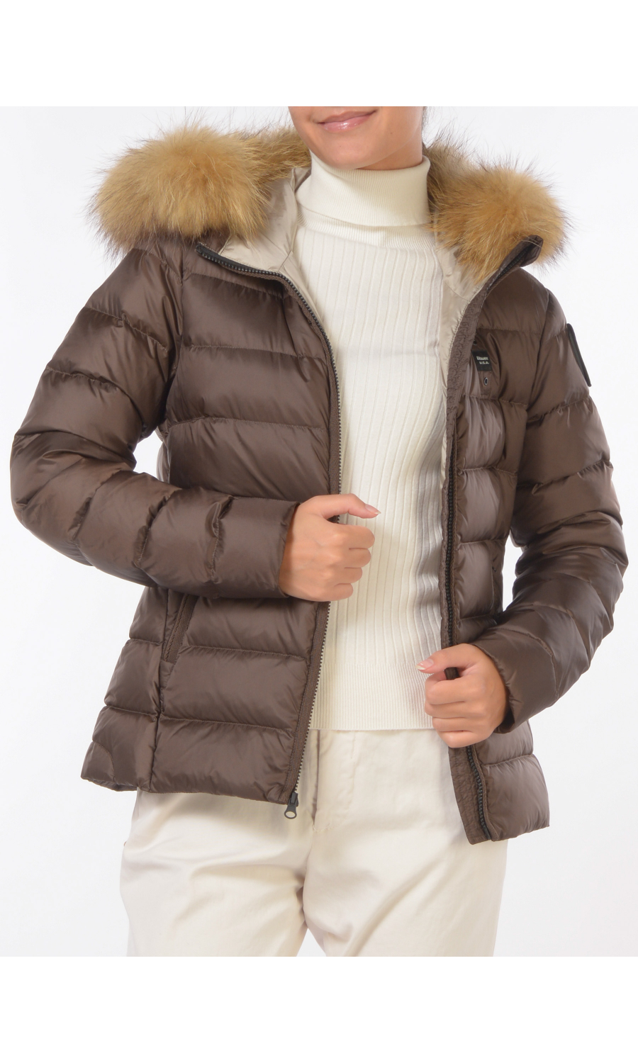 giubbino da donna Blauer U.S.A. Arcadia con cappuccio con pelliccia