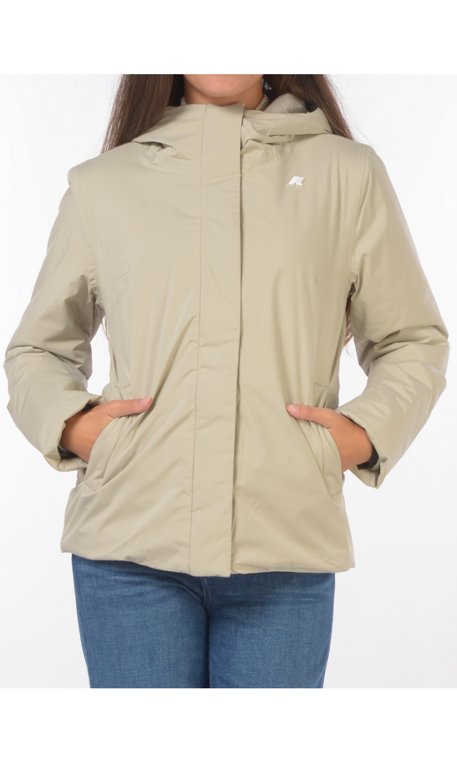 giubbino da donna K Way lil soft touch marmotta