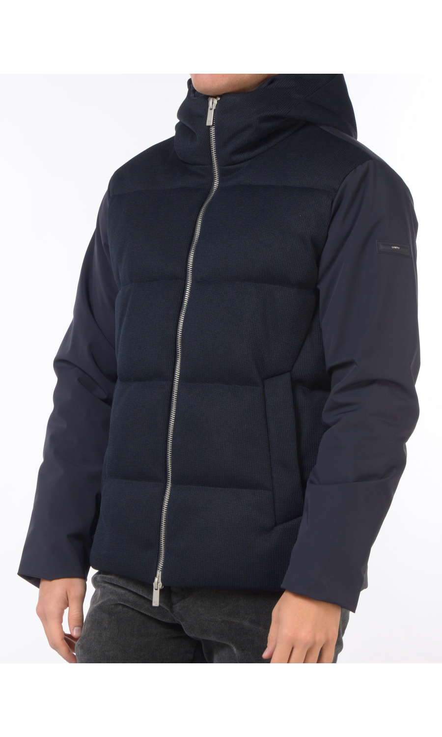 giubbino da uomo Unity bitessuto con cappuccio