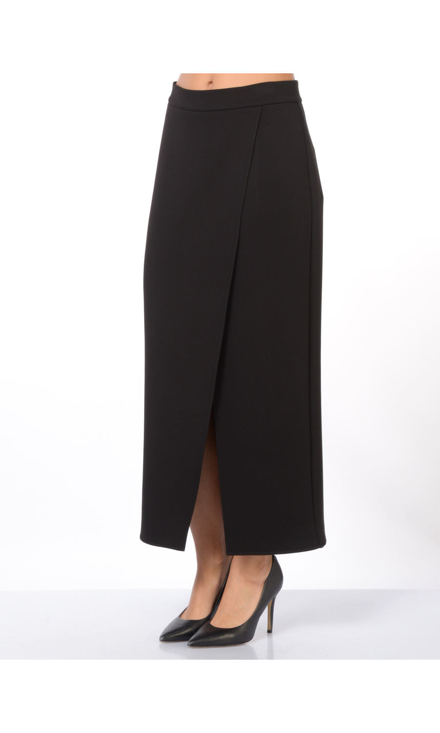 gonna Lunga da donna Meimeij in tessuto tecnico a matita