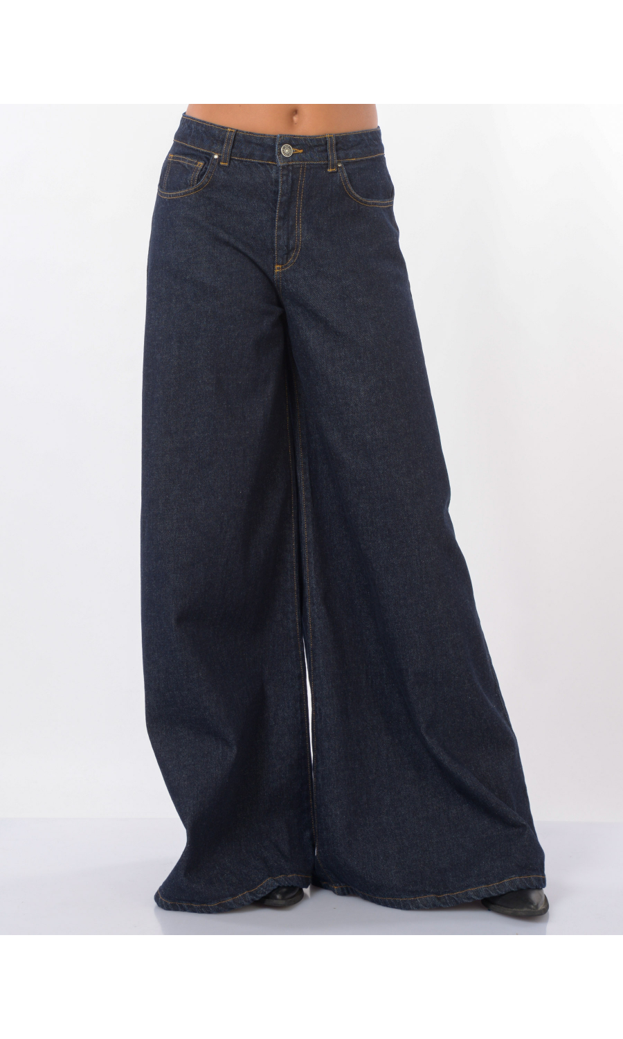 jeans da donna God Save Denim Gemma pantagonna con impunture