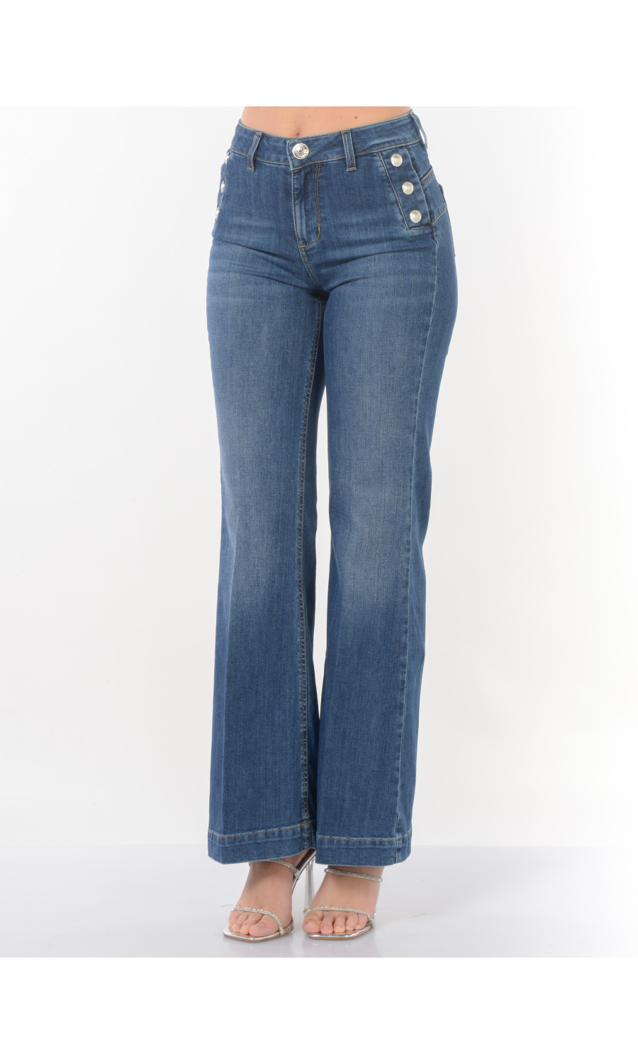 jeans da donna Liu Jo Flare con bottoni