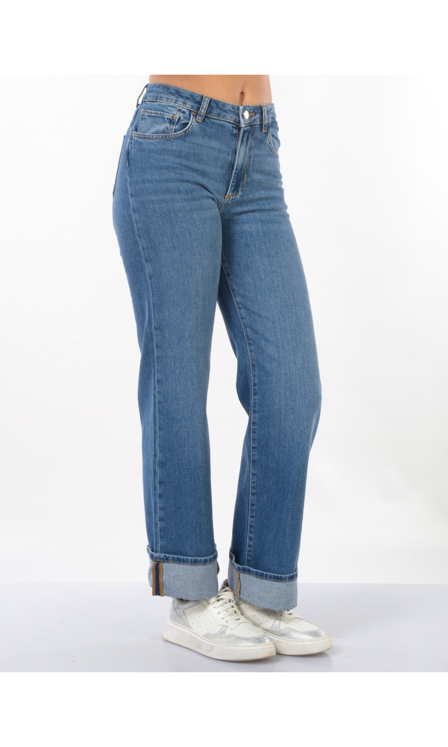 jeans da donna Liu Jo Straight Fit con balza