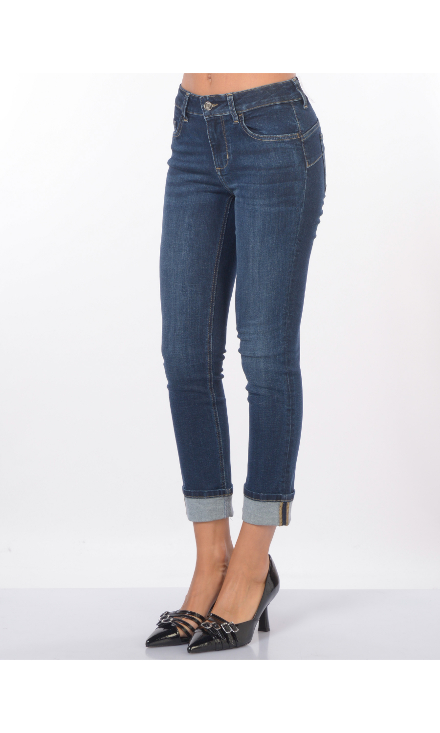 jeans da donna Liu Jo cinque tasche con spilla