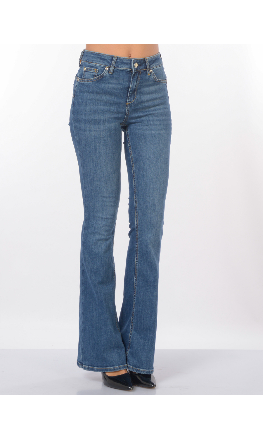 jeans da donna Liu Jo vita alta a zampa