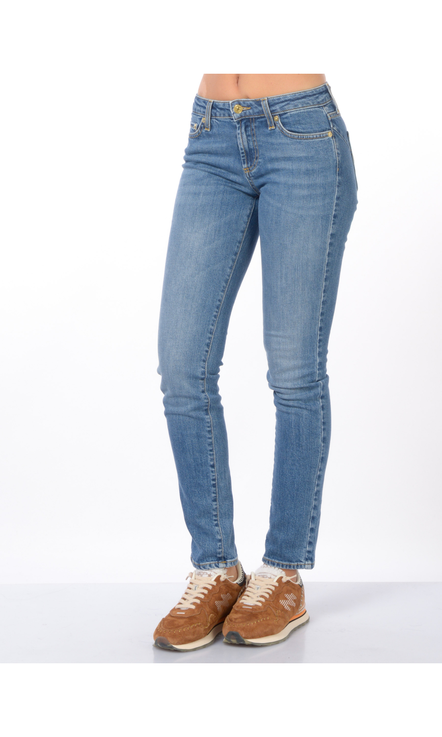 jeans da donna Roy Roger's skinny stone washed