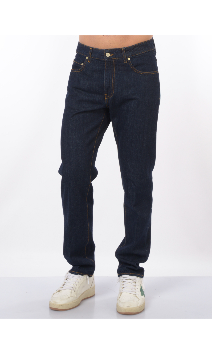 jeans da uomo Daniele Alessandrini cinque tasche cuciture contrasto