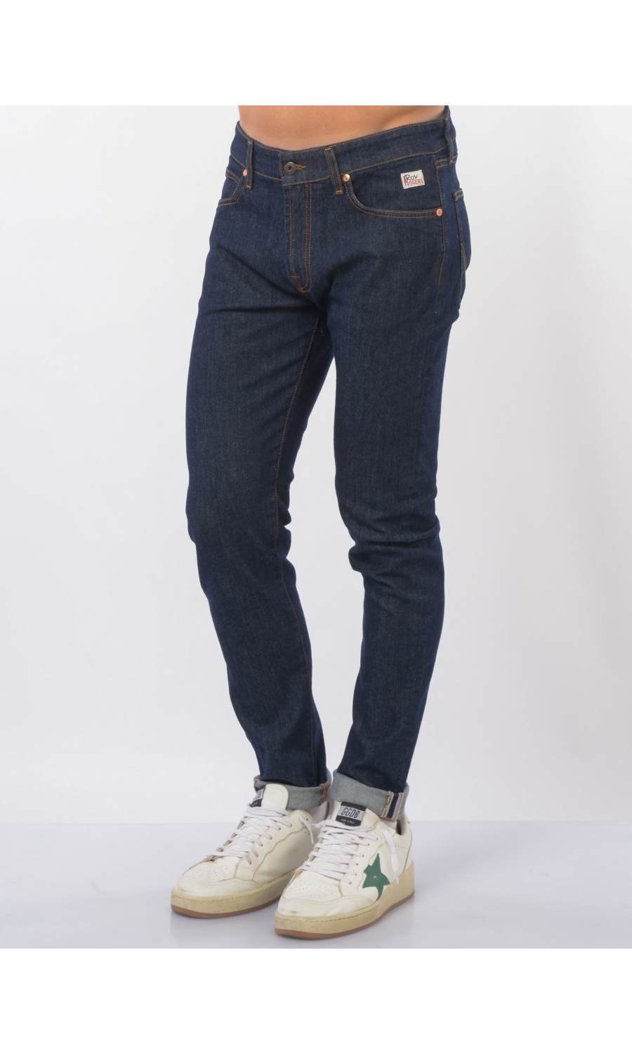 jeans da uomo Roy Roger's cinque tasche cuciture contrasto