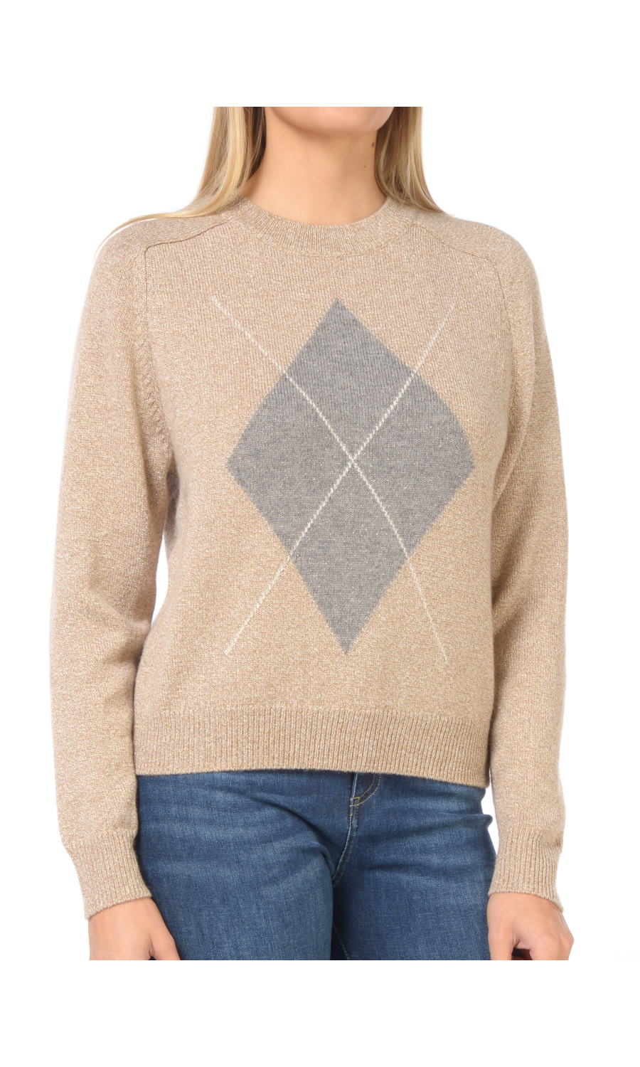 maglia da donna Emme By Marella girocollo fantasia gemoetrica