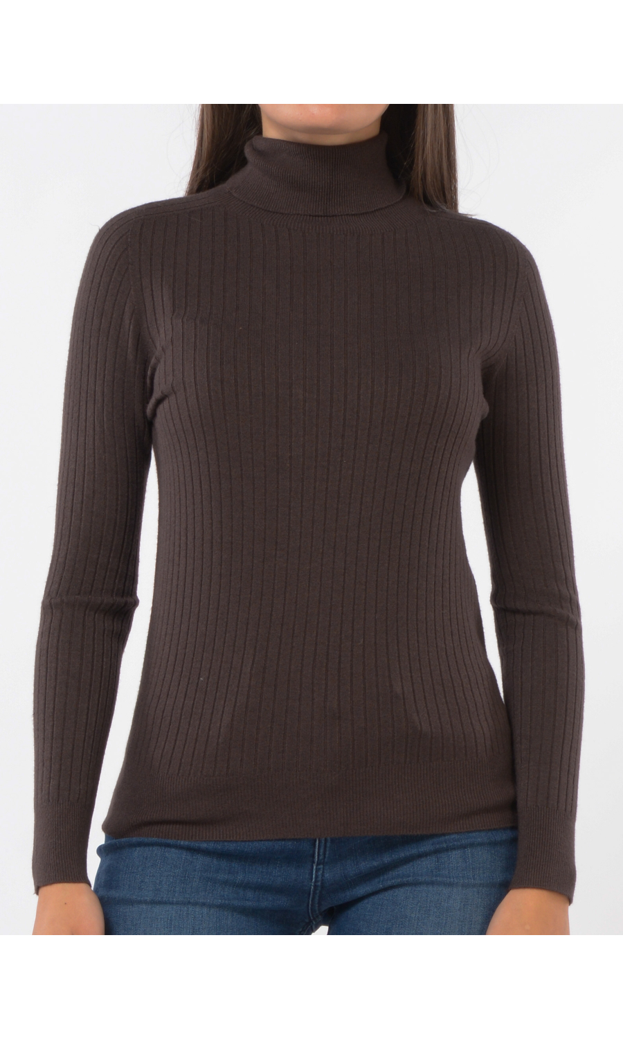 maglia da donna Kaos Jeans lupetto a coste