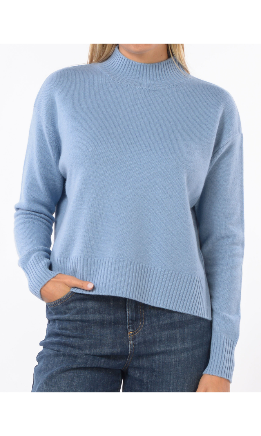 maglia da donna Kaos lupetto asimmetrica