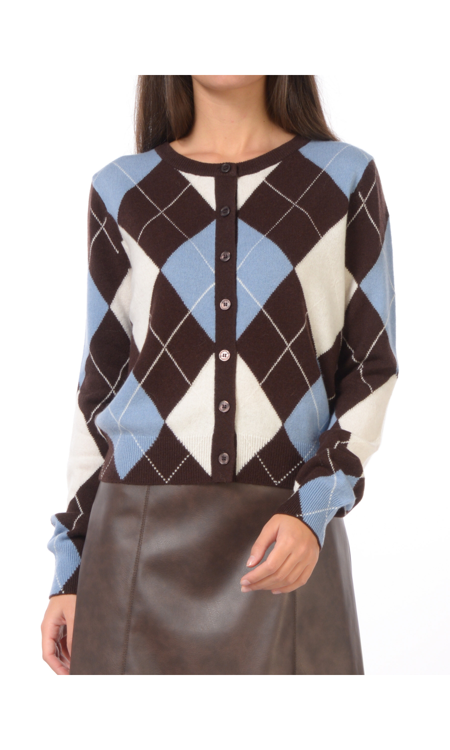 maglia da donna Kaos aperta a rombi