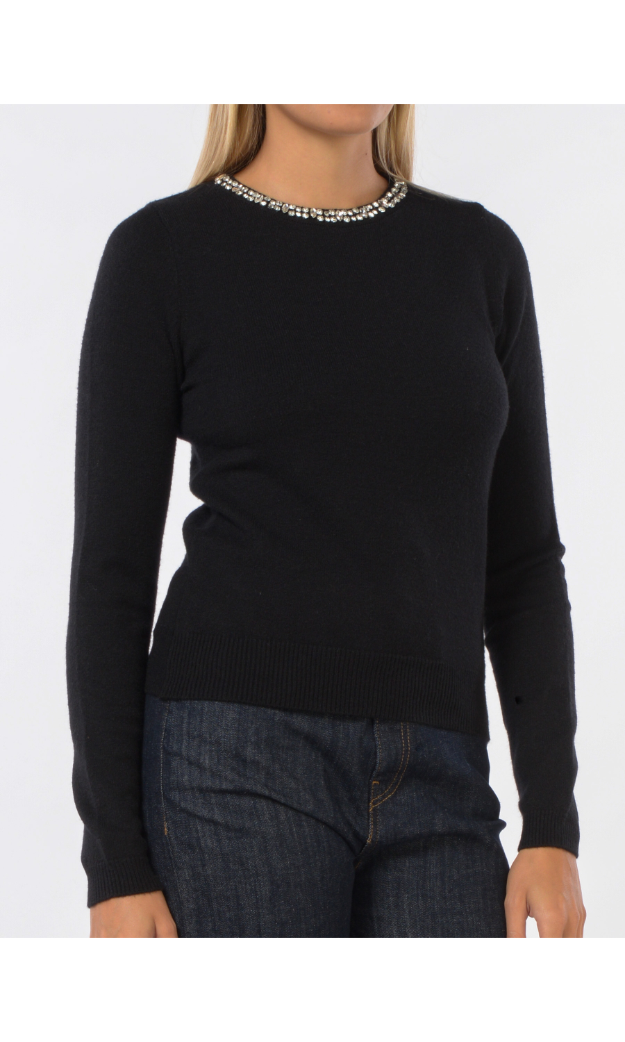 maglia da donna Kaos Jeans girocollo con applicazioni