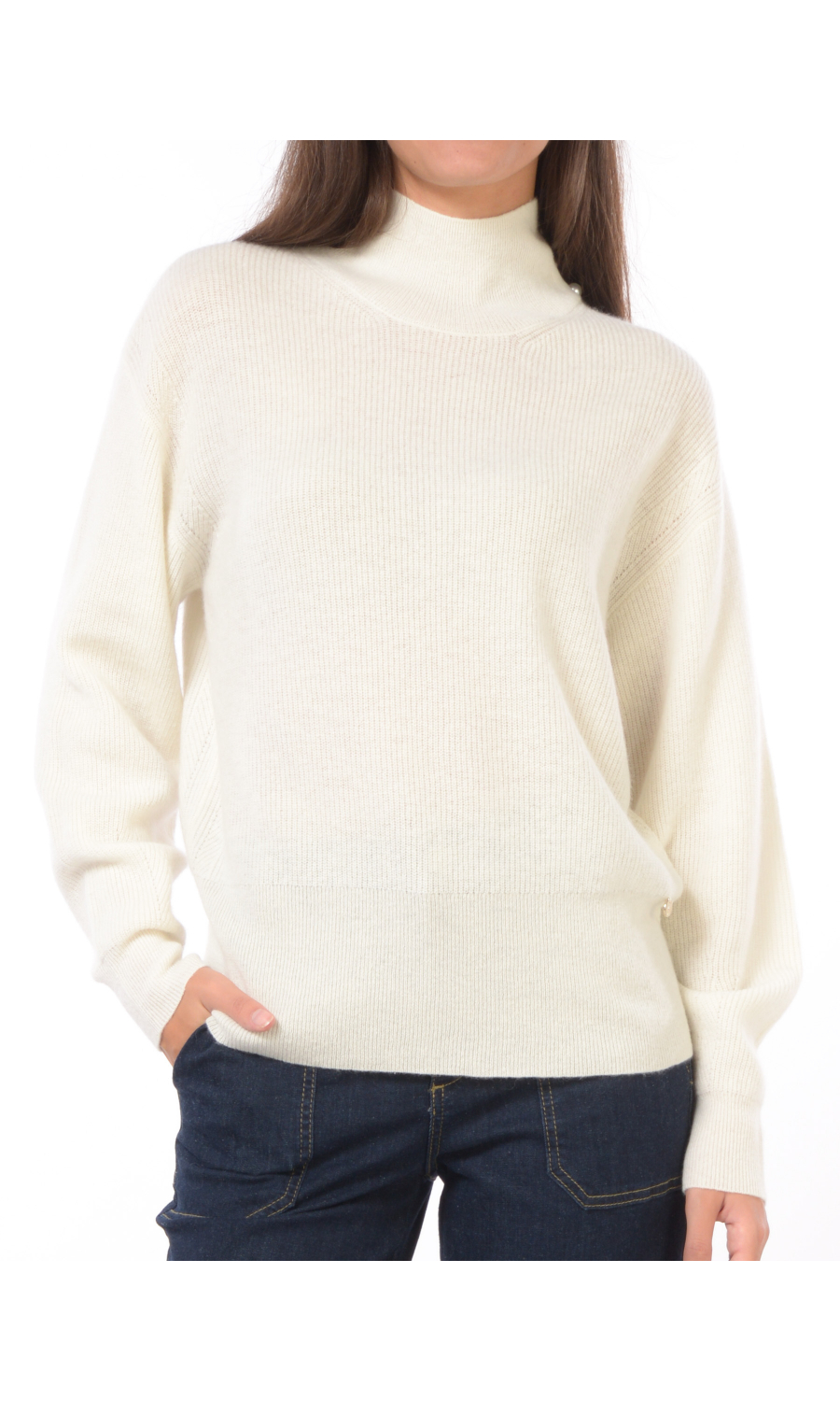 maglia da donna Liu Jo a lupetto con applicazioni