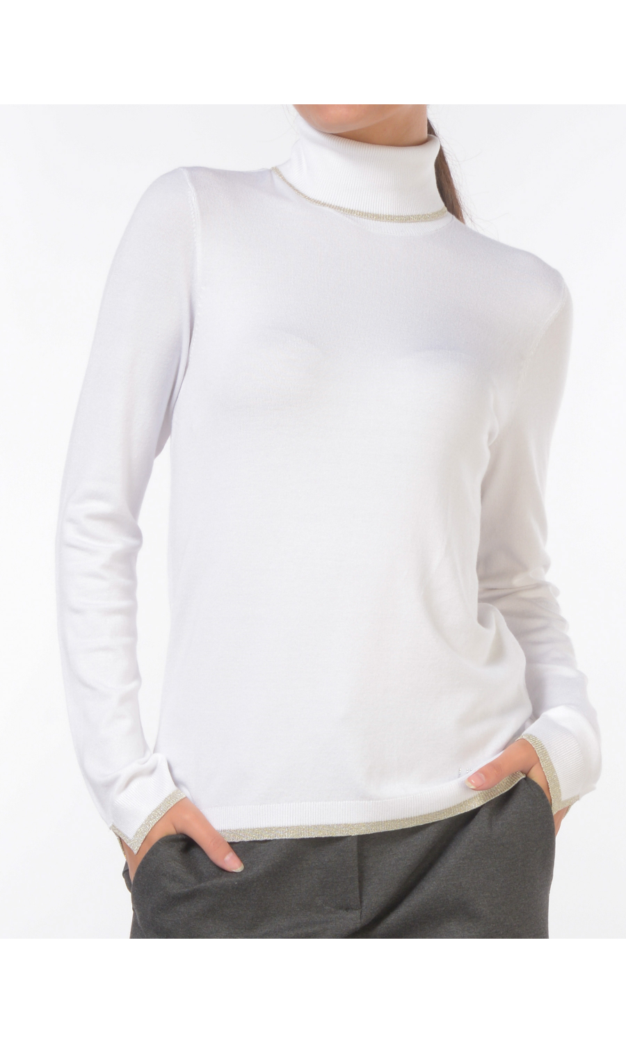 maglia da donna Liu Jo dolcevita con profili