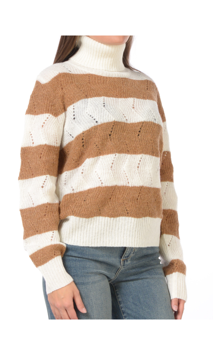 maglia da donna Liu Jo dolcevita a righe