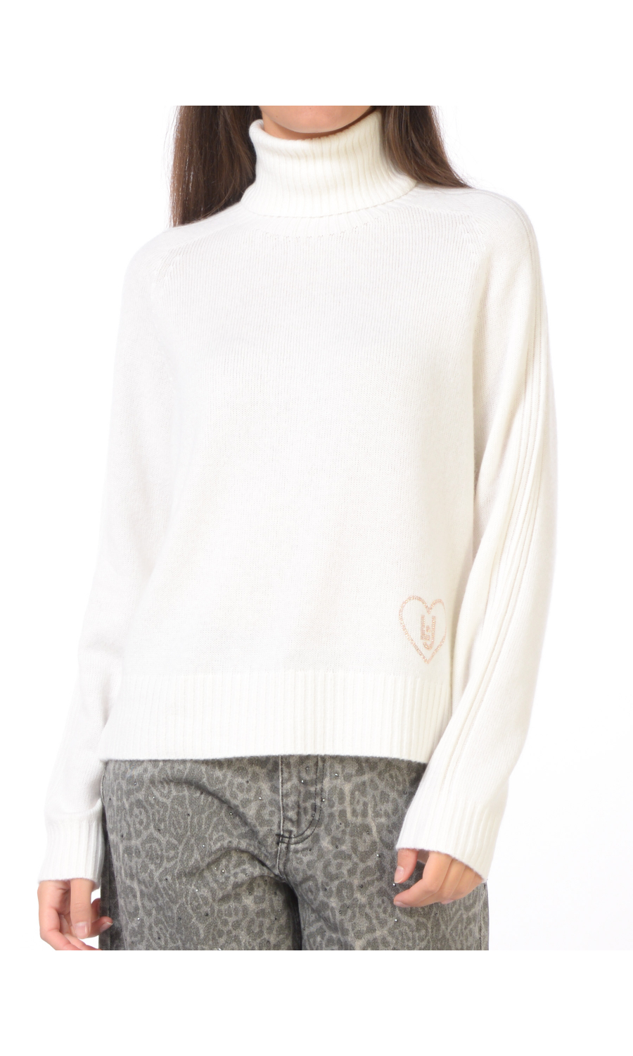 maglia da donna Liu Jo con collo alto e spacchi