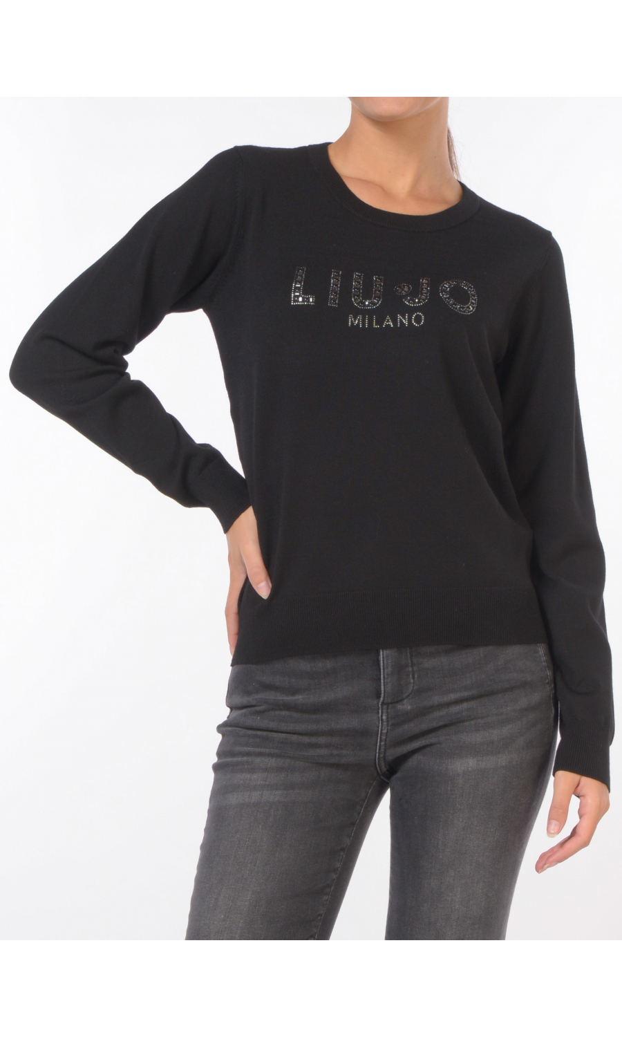 maglia da donna Liu Jo girocollo con logo