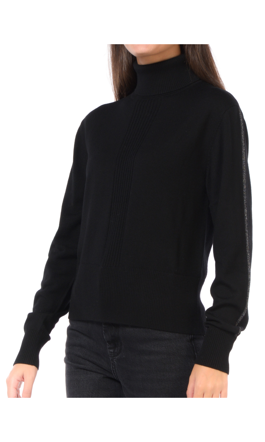 maglia da donna Patrizia Pepe dolcevita con profili