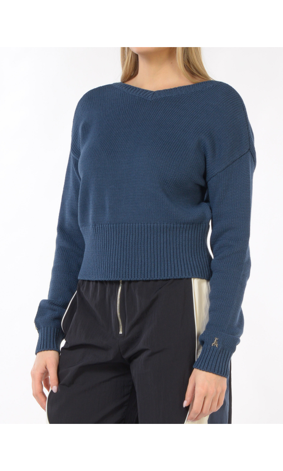 maglia da donna Patrizia Pepe aperta con scollo a V