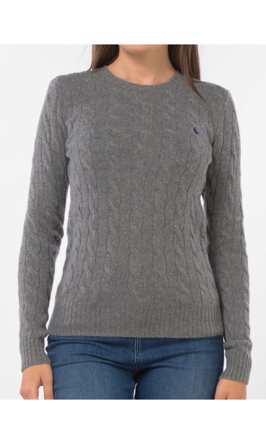 maglia da donna Ralph Lauren a girocollo in lana e cachemire