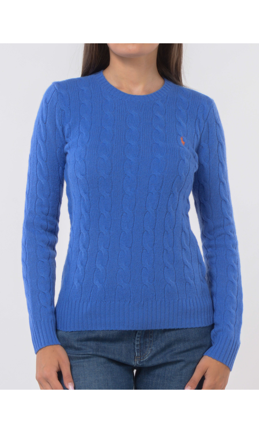 maglia da donna Ralph Lauren a girocollo in lana e cachemire