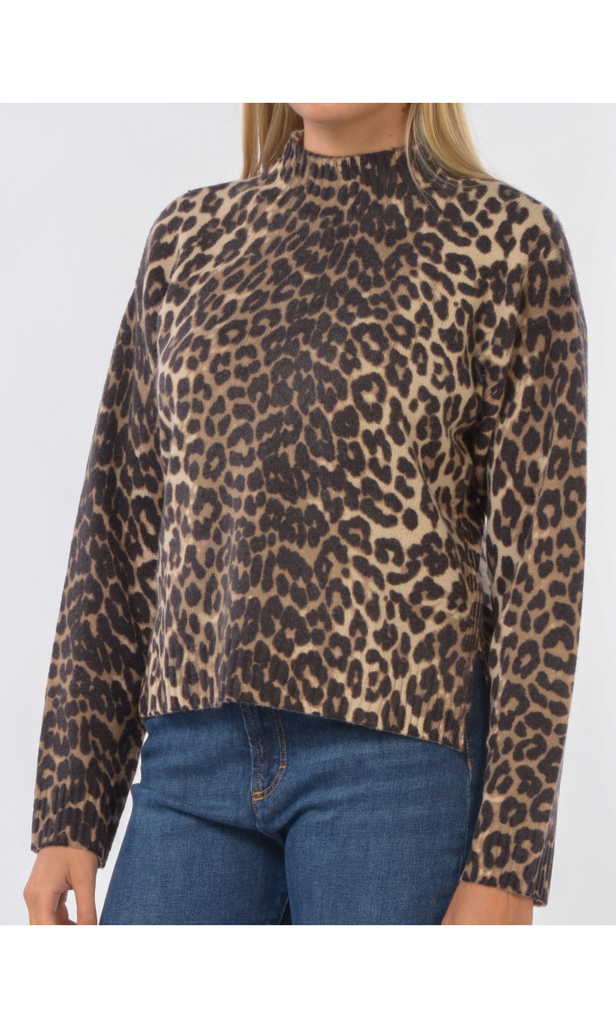 maglia da donna Seventy animalier boxy