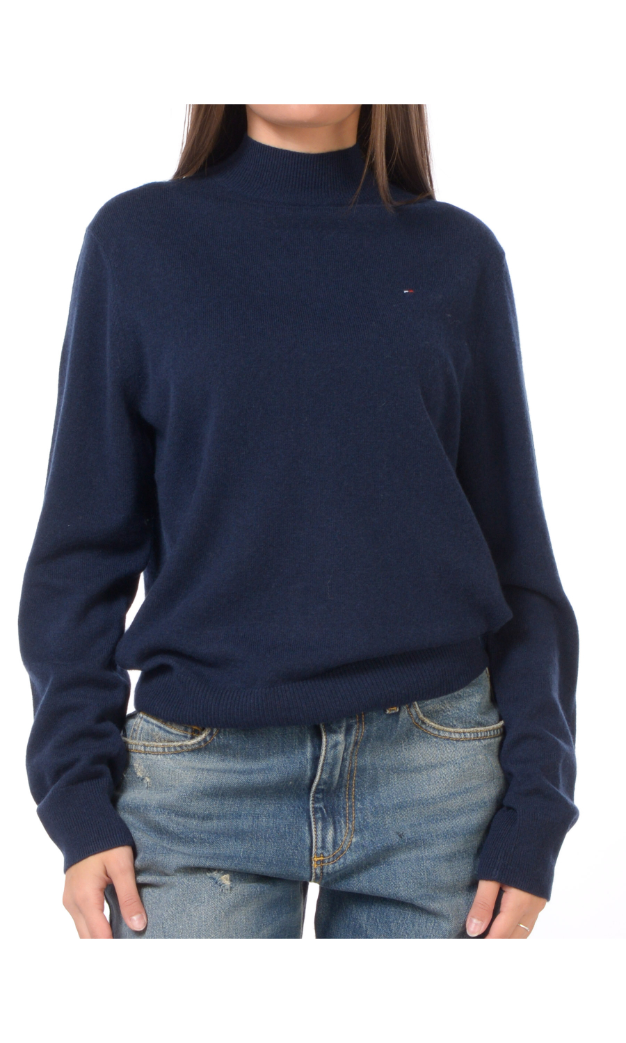 maglia da donna Tommy Hilfiger lupetto con logo