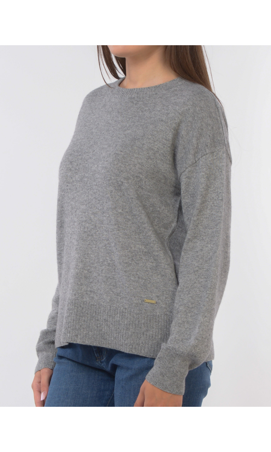 maglia da donna Woolrich in misto lana a girocollo