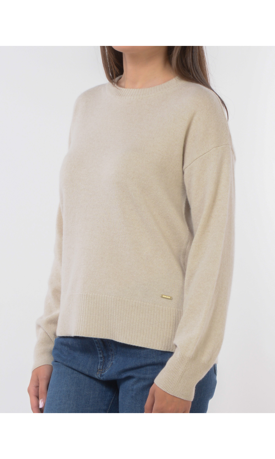 maglia da donna Woolrich in misto lana a girocollo