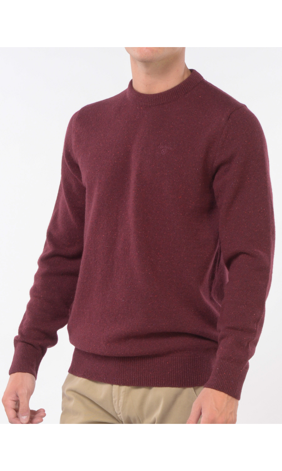 maglia da uomo Barbour girocollo con logo