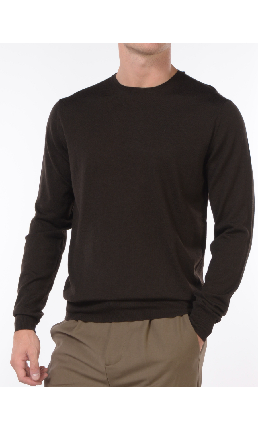 maglia da uomo Hosio girocollo in lana