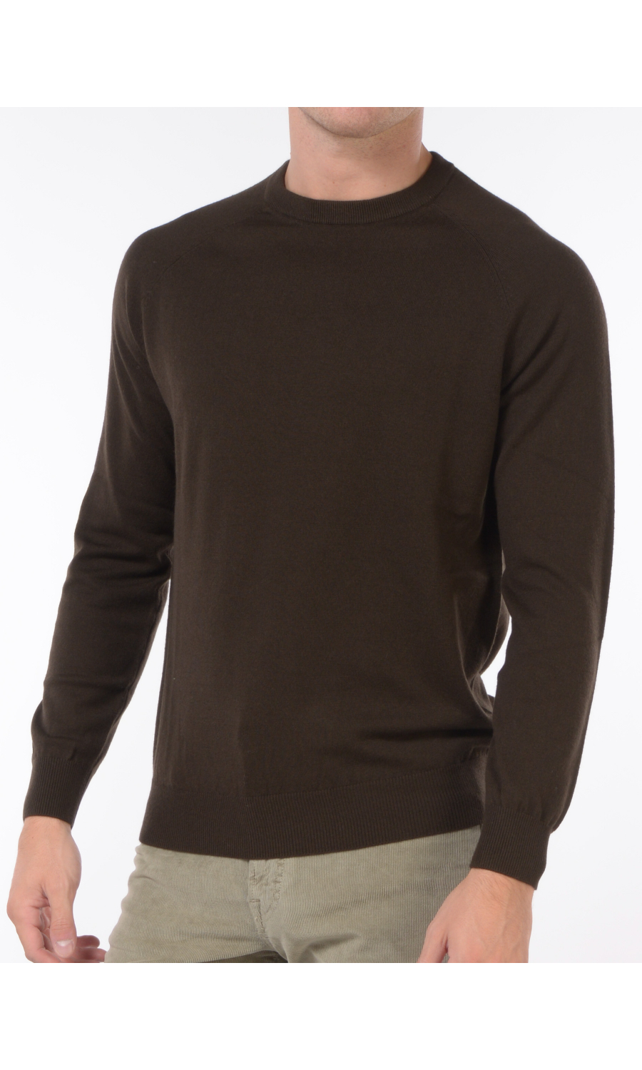 maglia da uomo Jeordies girocollo tinta unita