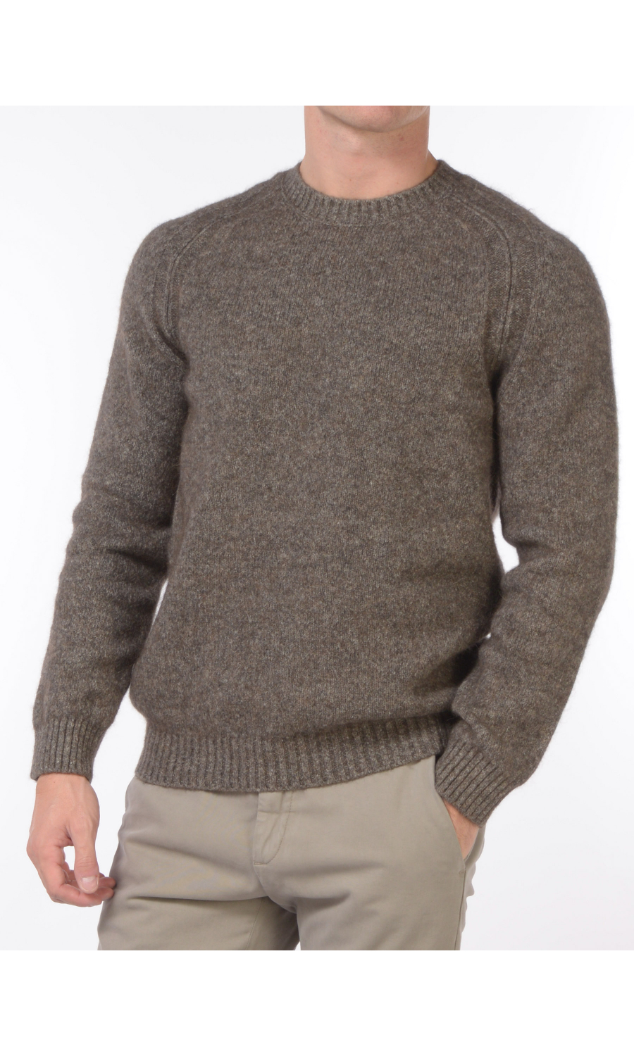 maglia da uomo Jeordies girocollo con lavorazione