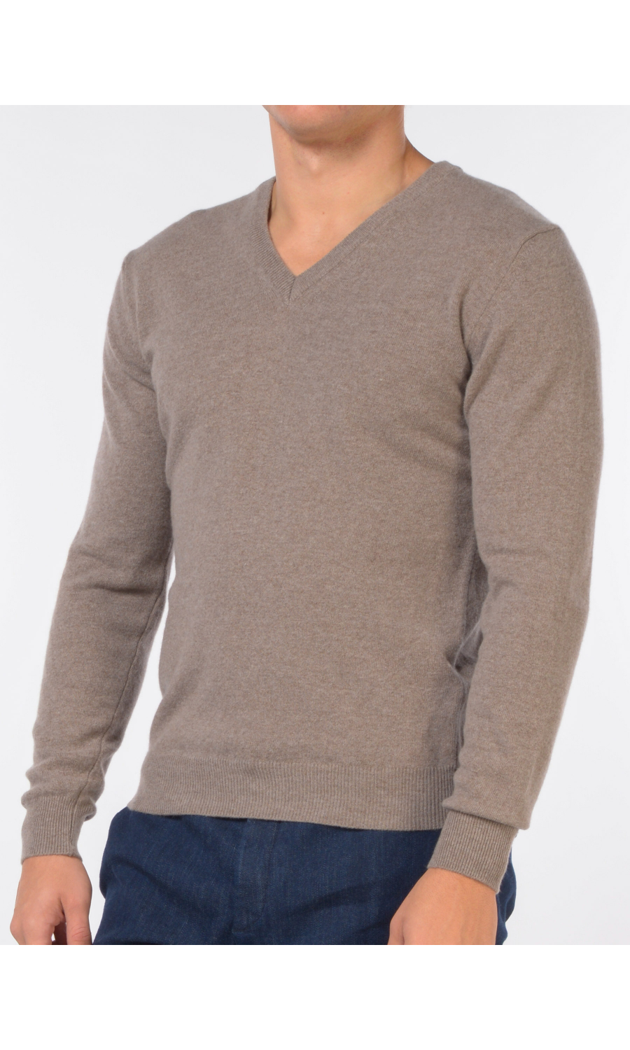 maglia da uomo Jeordies scollo a V in lana e cachemire