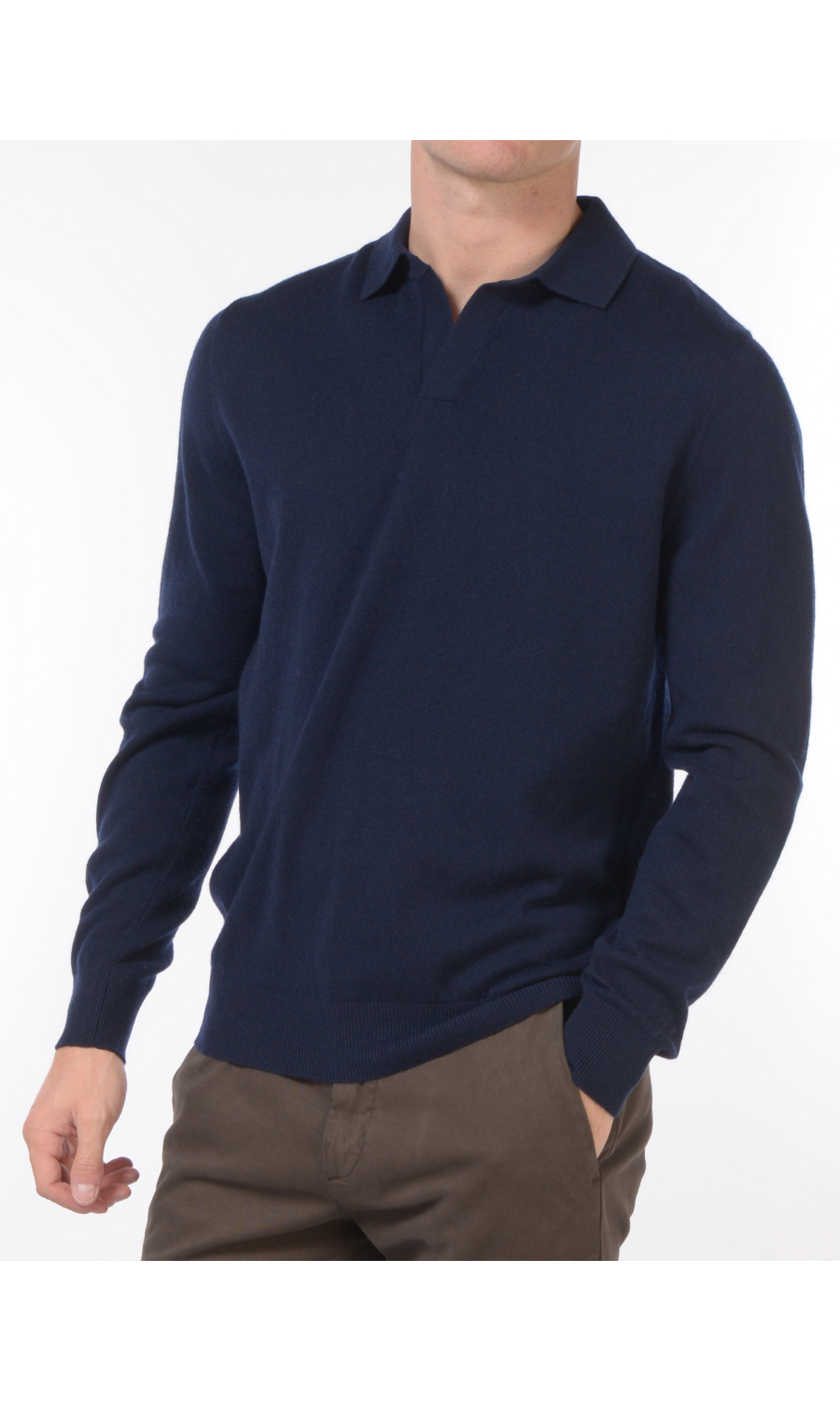 maglia da uomo Mc2 Saint Barth collo derby con logo