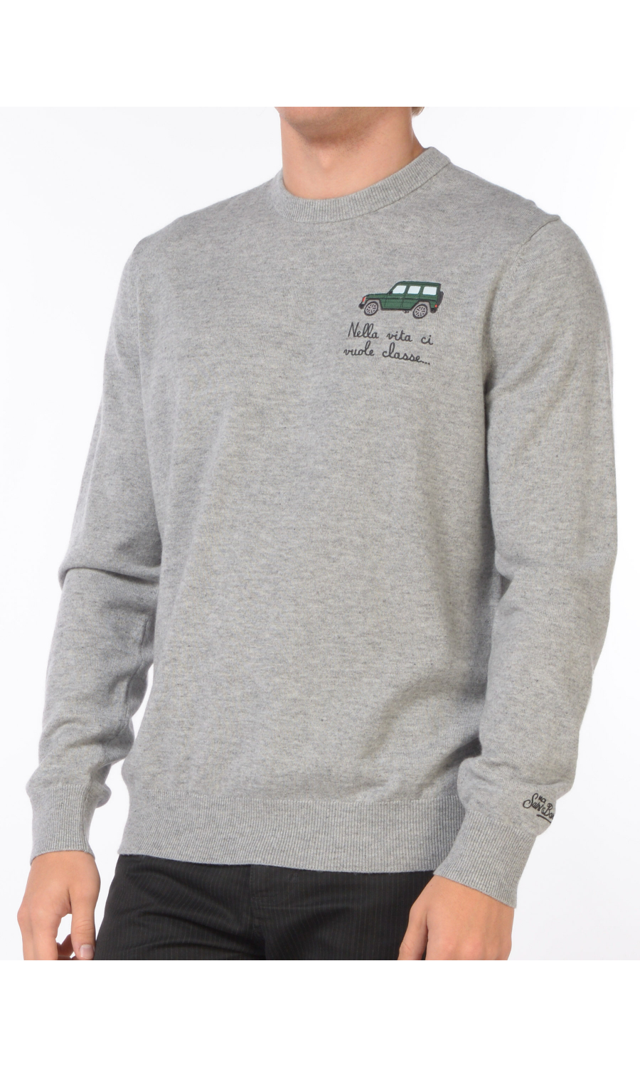 maglia da uomo Mc2 Saint Barth nella vita ci vuole classe