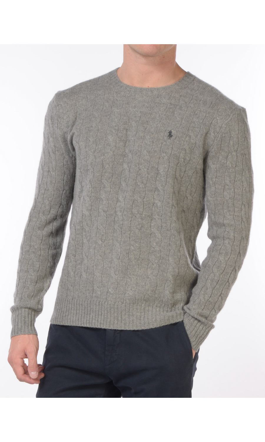 maglia da uomo Ralph Lauren a trecce logo