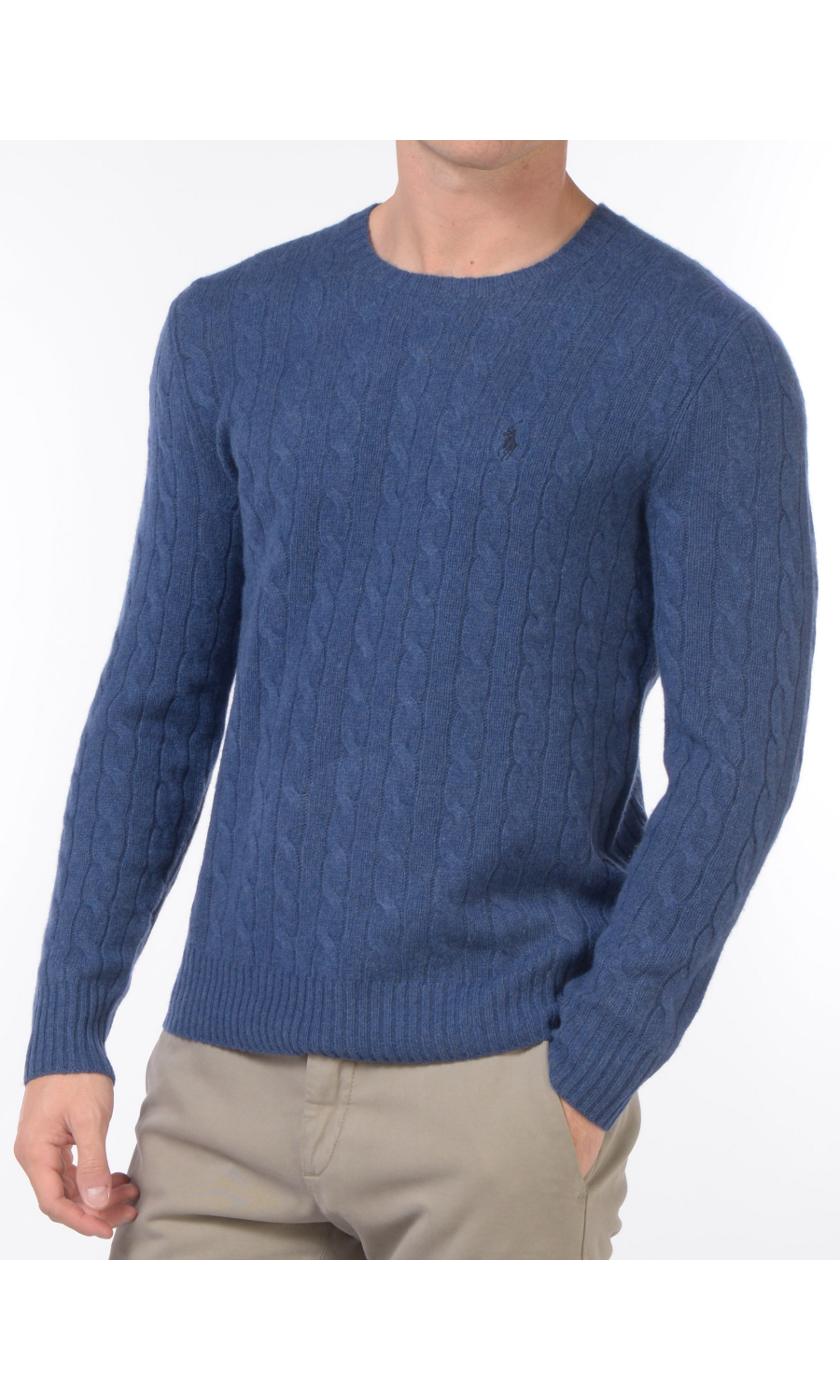 maglia da uomo Ralph Lauren a trecce logo