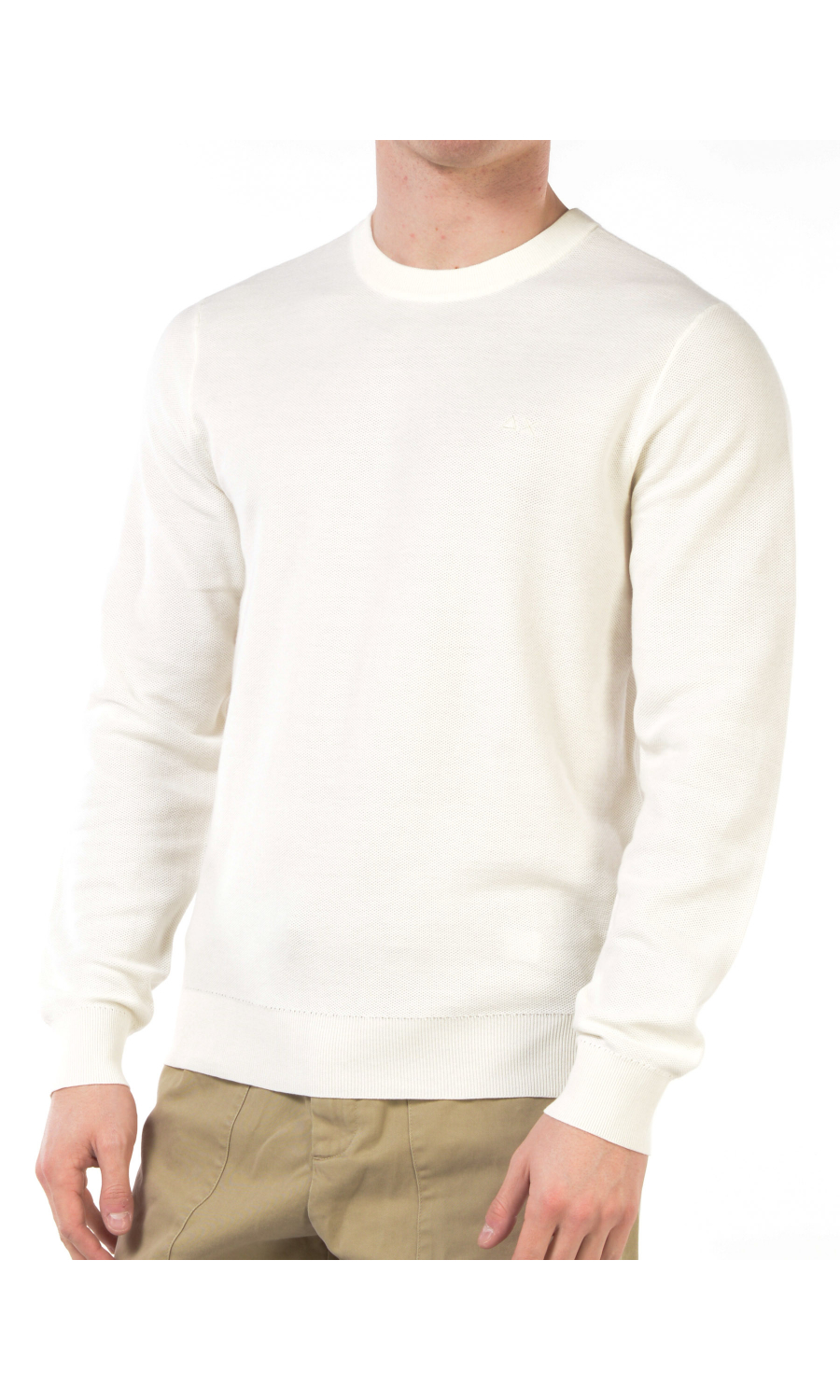 maglia da uomo Sun68 a girocollo microlavorato