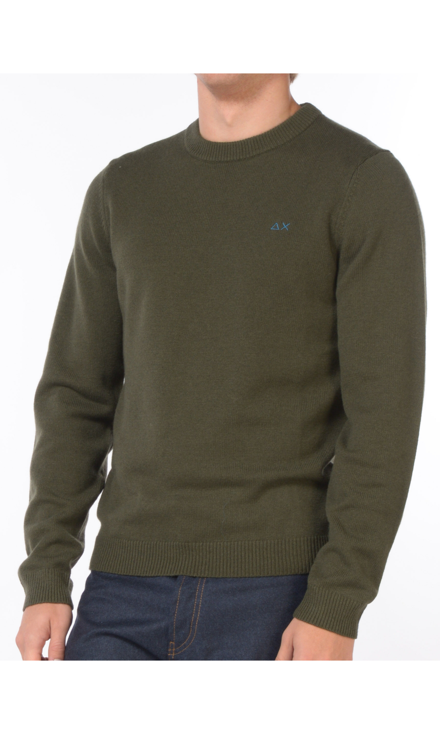 maglia da uomo Sun68 girocollo con logo