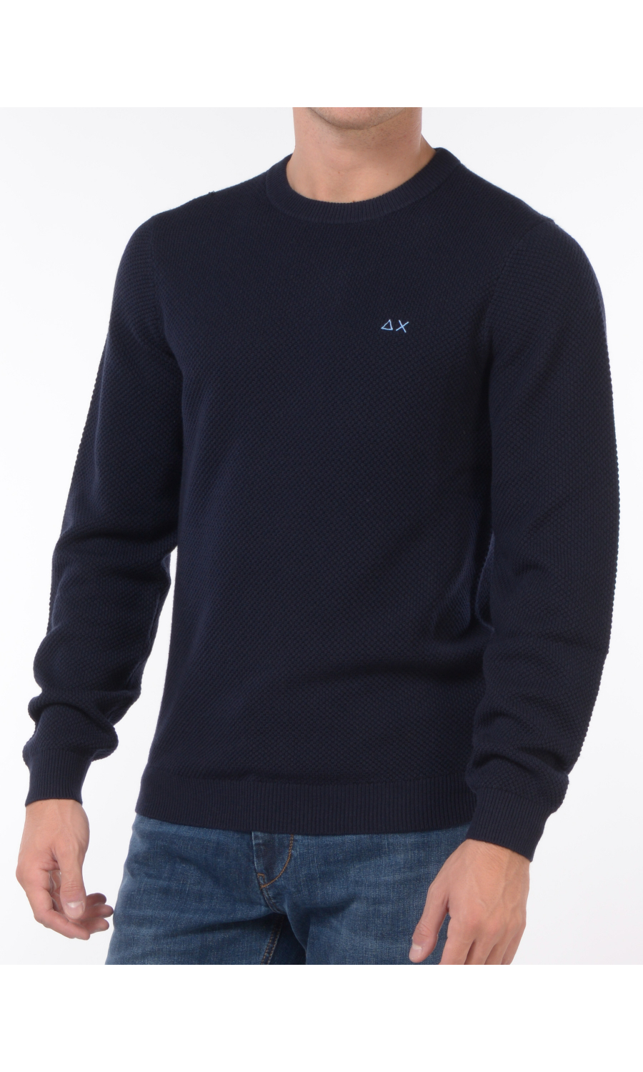 maglia da uomo Sun68 lavorata con logo