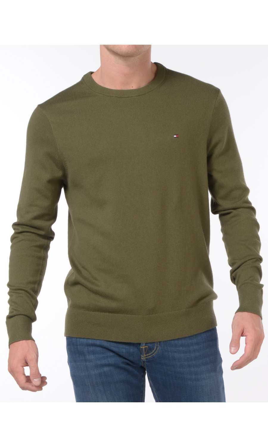 maglia da uomo Tommy Hilfiger girocollo con logo
