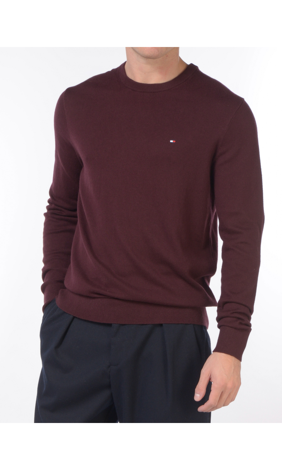 maglia da uomo Tommy Hilfiger girocollo con logo